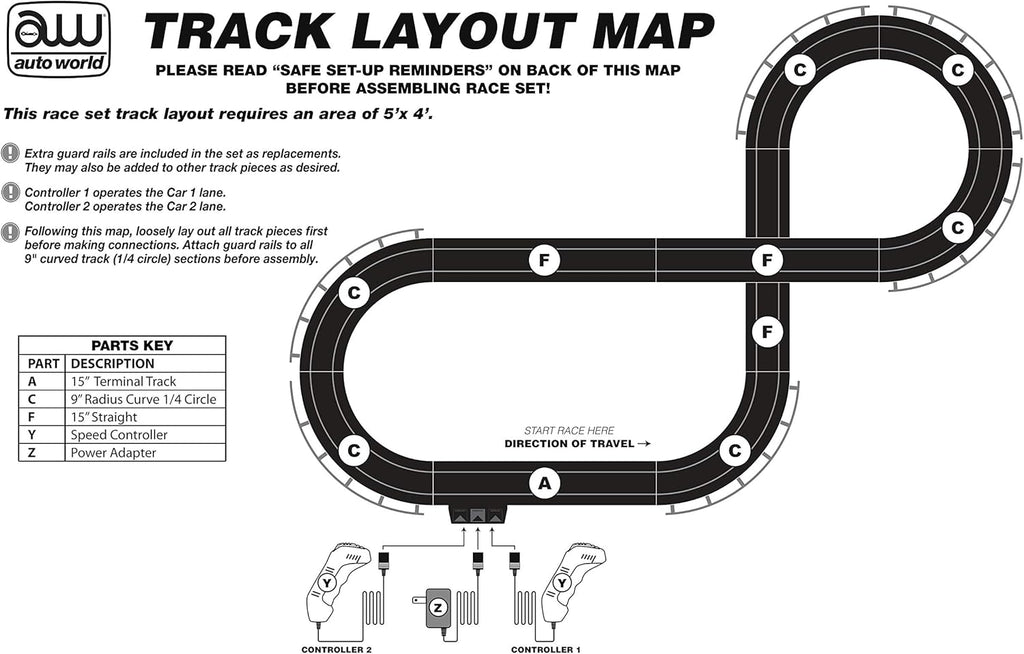 HO Scale Slot Car Race Set X25576