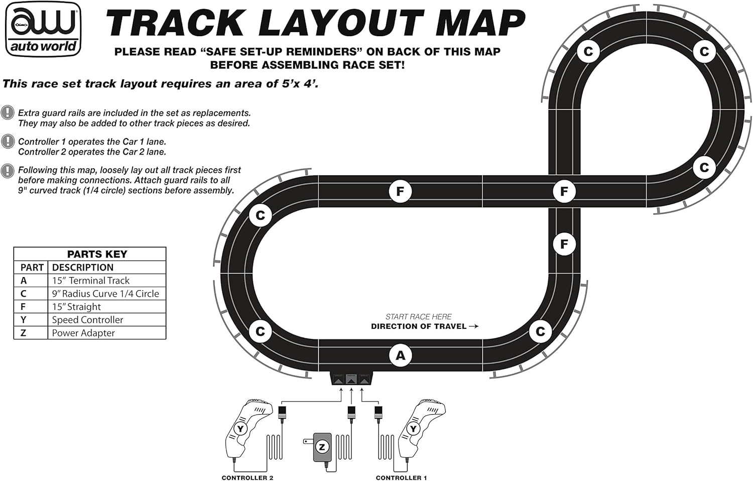 HO Scale Slot Car Race Set X25576
