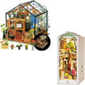 DIY Miniature Dollhouse Greenhouse Kits and Book Nook Kits K955542