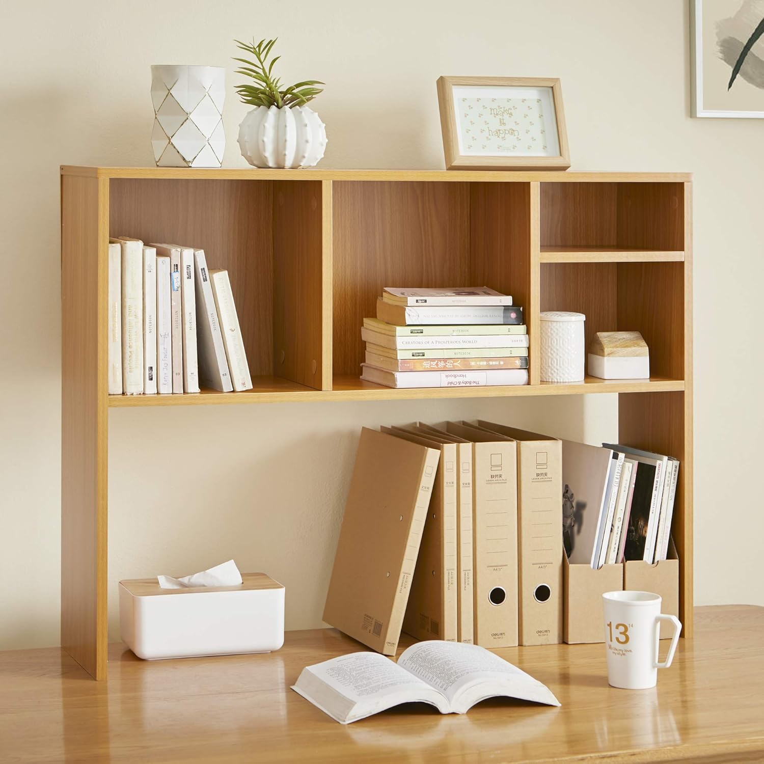 Desk Bookshelf Beech Color J737154