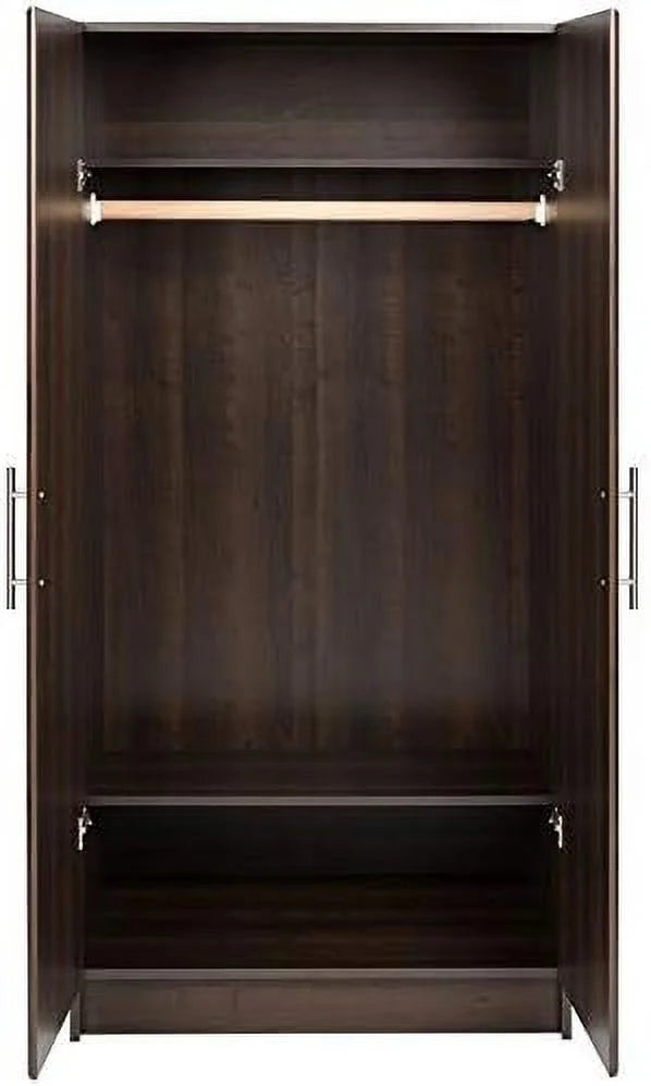 32" Wardrobe Armoire In Espresso J329