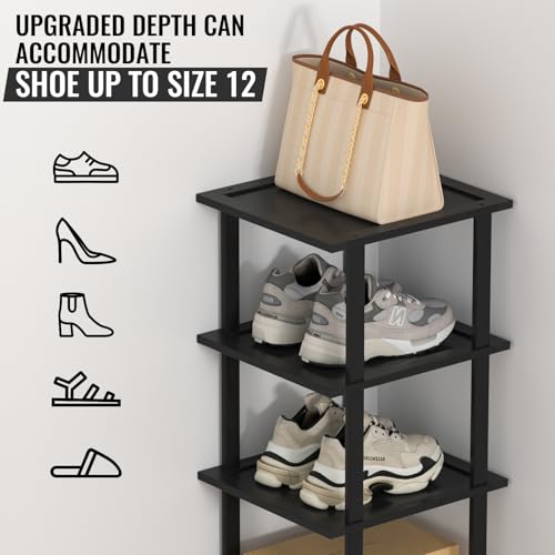 12 Tier Tall Bamboo Shoe Rack Shelf H999266