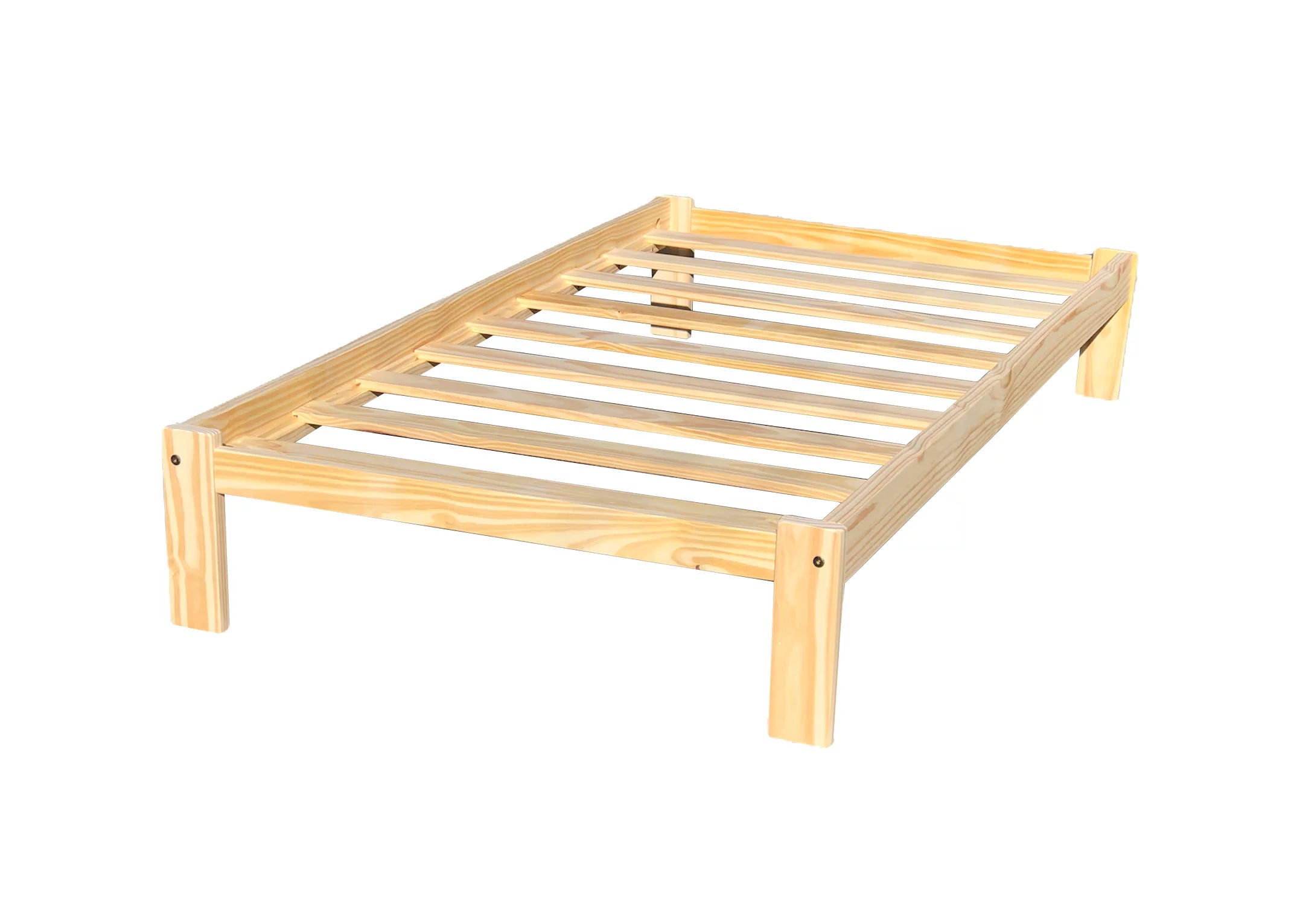 Twin Size Solid Pine Wood Platform Bed C852
