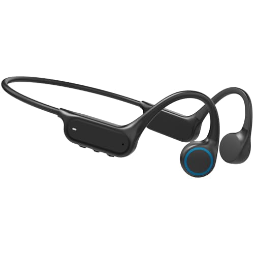 Bone Conduction Headphones, Open Ear IPX8 Waterproof Bluetooth 5.4 with Mic, 10H Playtime Wireless Earbuds H561805