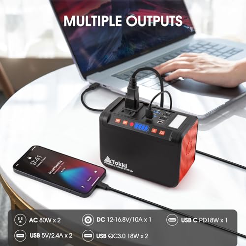 88.8Wh Portable Power Station with 120W Peak AC Outlet E9415