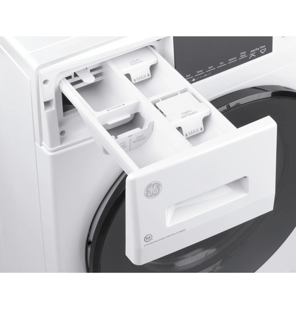 White 24" Wide 2.4 Cu. Ft. Capacity Front Load Washer Condenser Dryer Combo W708683