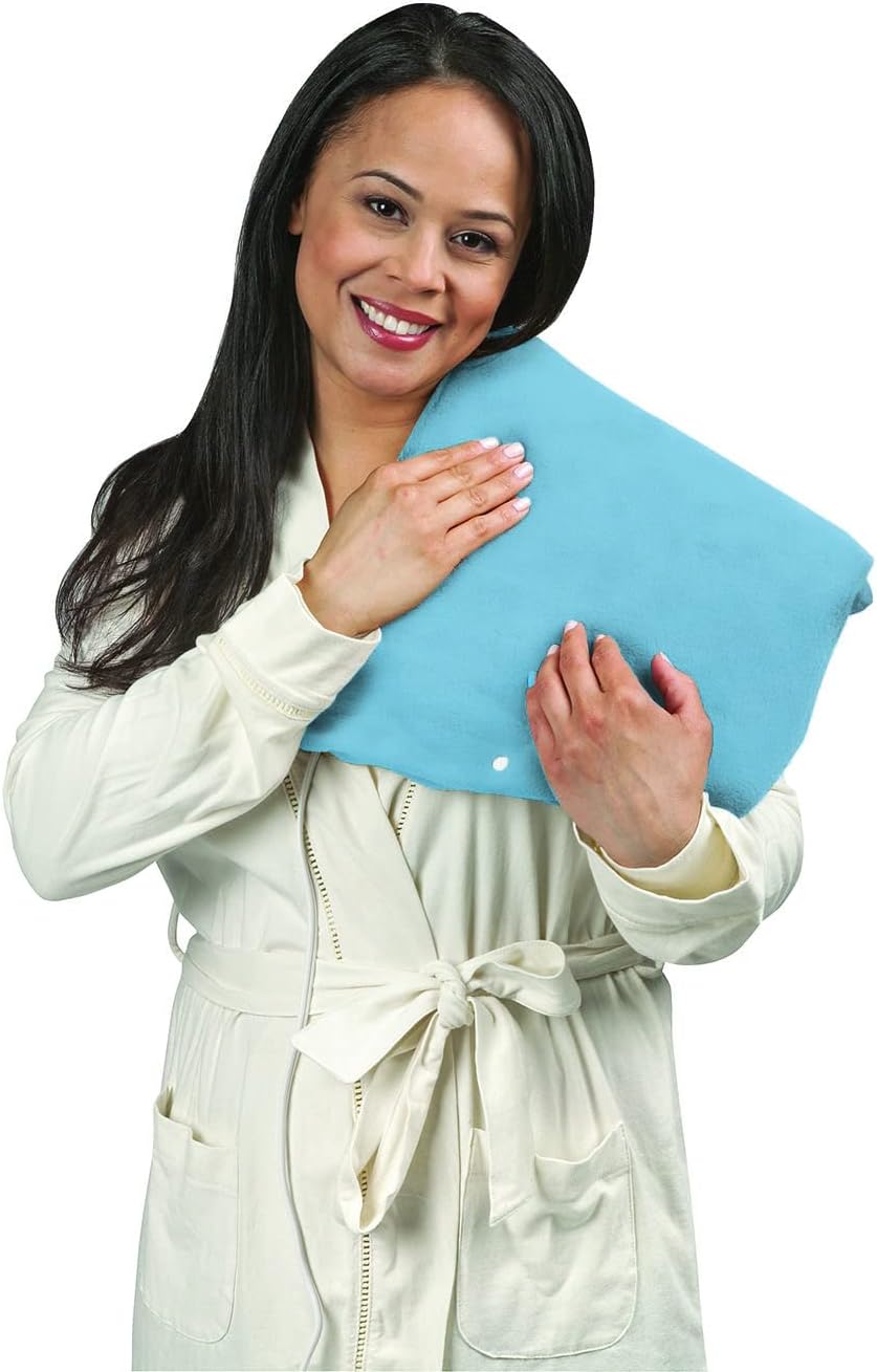 Electric Heating Pad, 12" x 15", Blue G4773