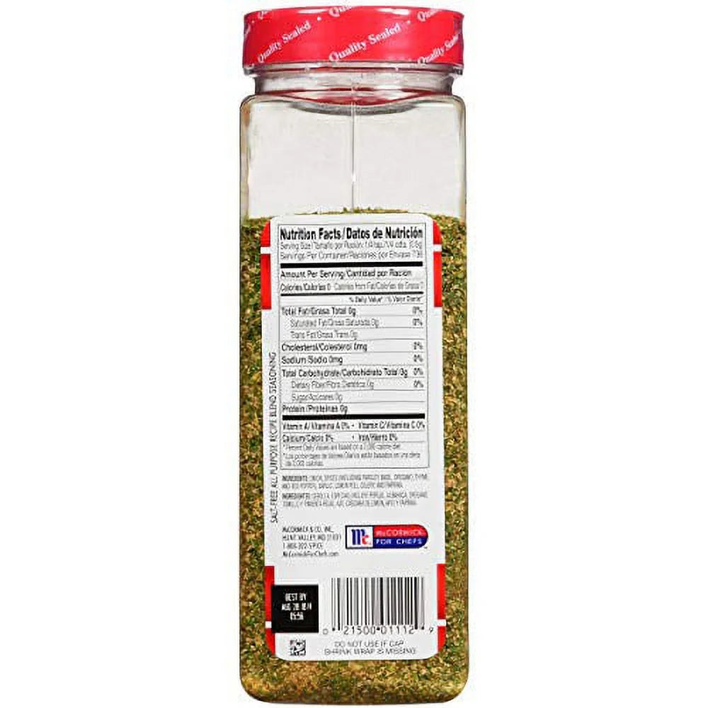 Salt Free All Purpose Seasoning, 13 oz I510