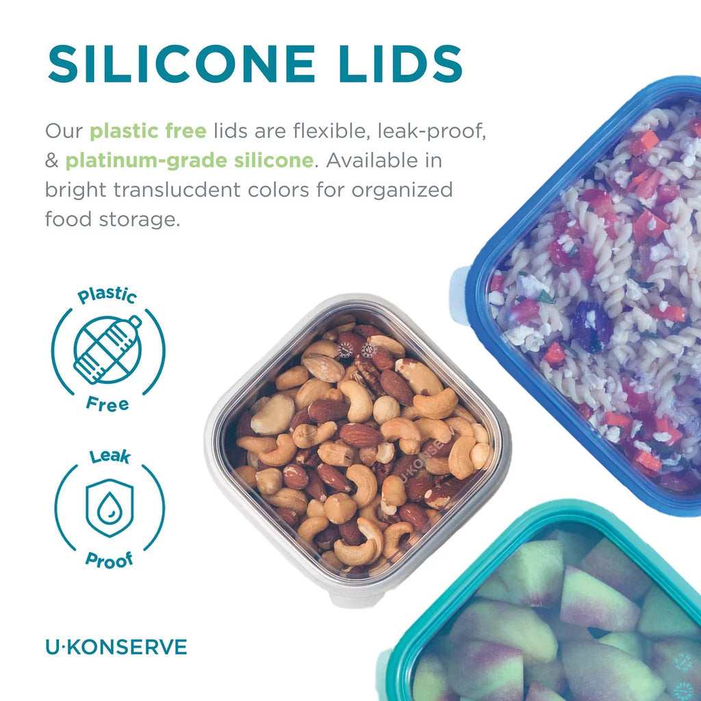 50 oz Stainless Steel Food Storage Bento Box Container with Silicone Lid F814753