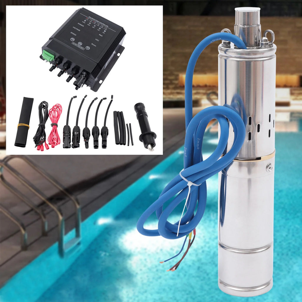 400W 36V DC Solar Submersible Deep Well Pump with MPPT Controller C892599