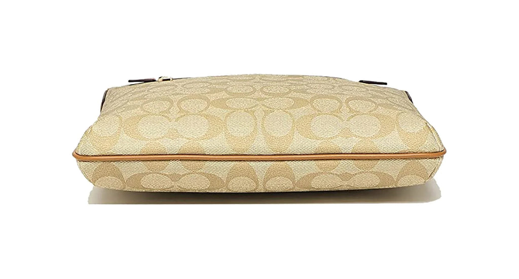Signature Canvas Light Khaki Saddle File Bag J298