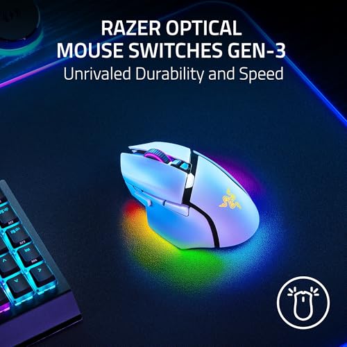 Black Wireless Gaming Mouse with HyperScroll Tilt Wheel C8871
