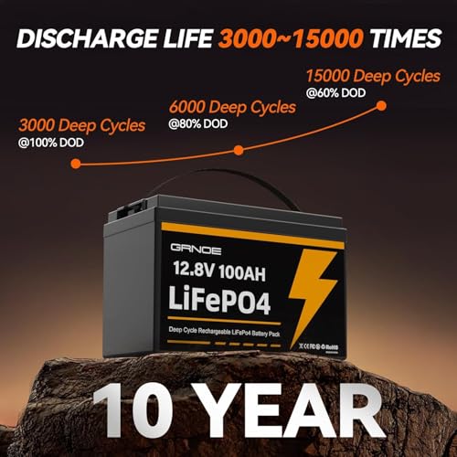12V 100Ah LiFePO4 Battery Group 31 With Built-in 100A BMS B70742