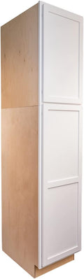Pure White 24" D x 18" W x 90" H Plywood Base Kitchen Cabinet C50075