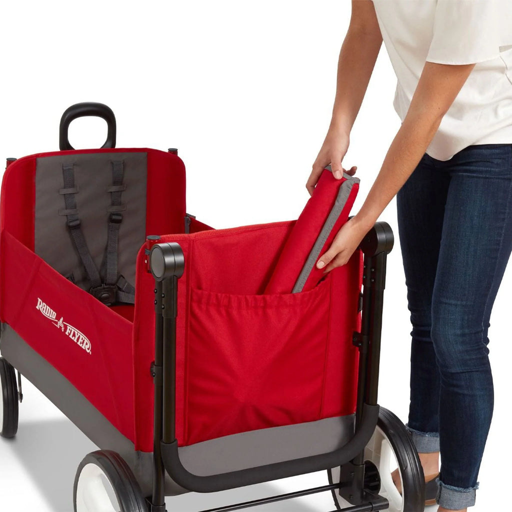 Red/Black Convertible Stroll N Wagon with Pull & Push Handle H83256