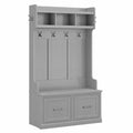 40W Cape Cod Gray Hall Tree and Shoe Storage Bench C55793
