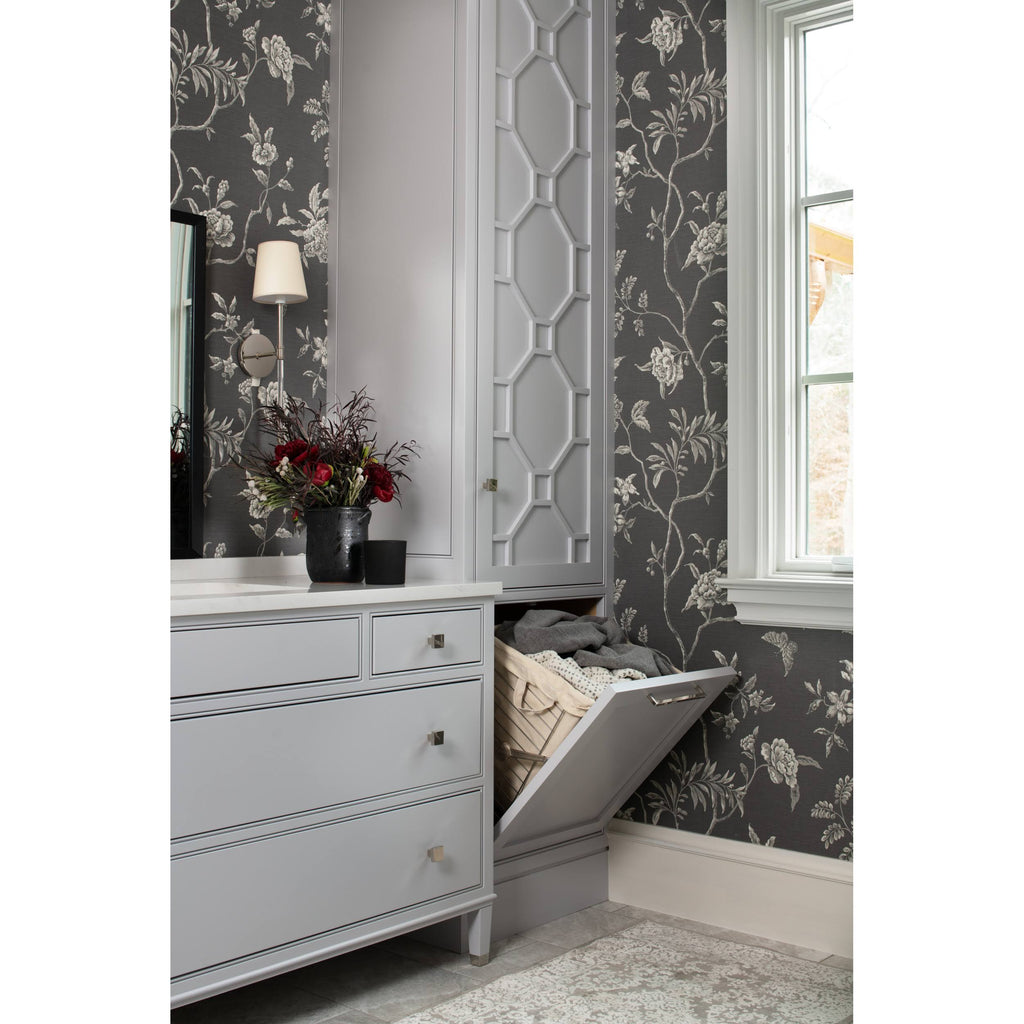 Tilt Out Hamper Basket, Satin Nickel O5204