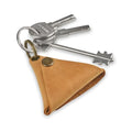 Vintage Brown Leather Keychain Coin Purse M329257