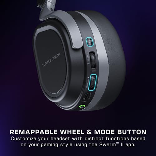 Black Wireless Gaming Headset with Memory Foam Cushions Y814