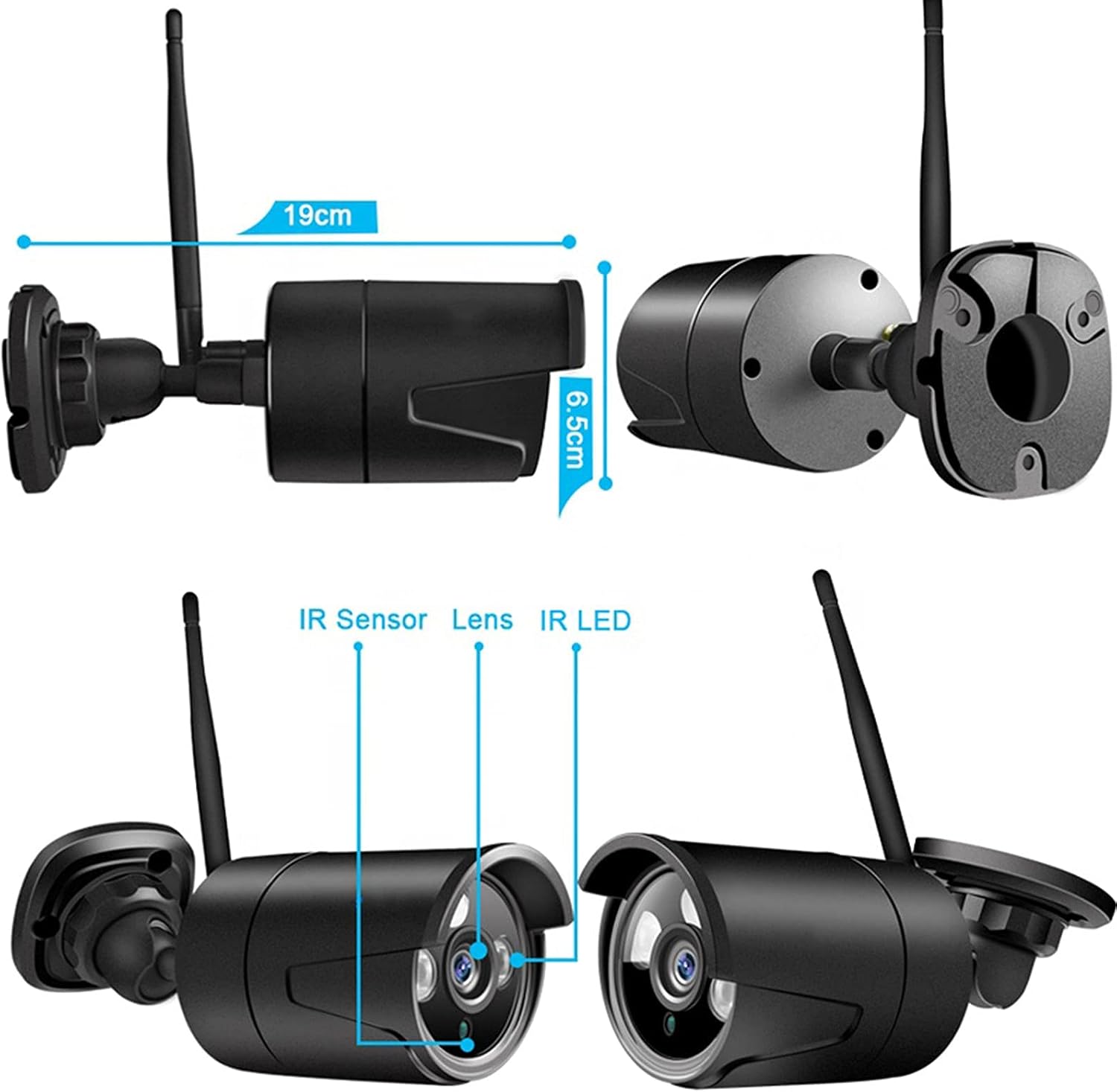 8 Channel 2MP Night Vision Security Camera System with DVR F3089