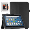 Black Folio Leather Case for Fire HD 8/8 Plus Tablet A3608
