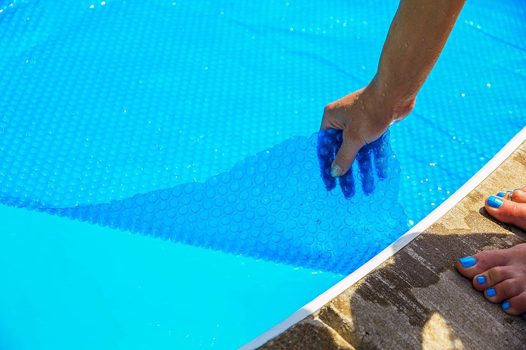 Blue 20 ft. x 50 ft. Rectangle Solar Cover E971