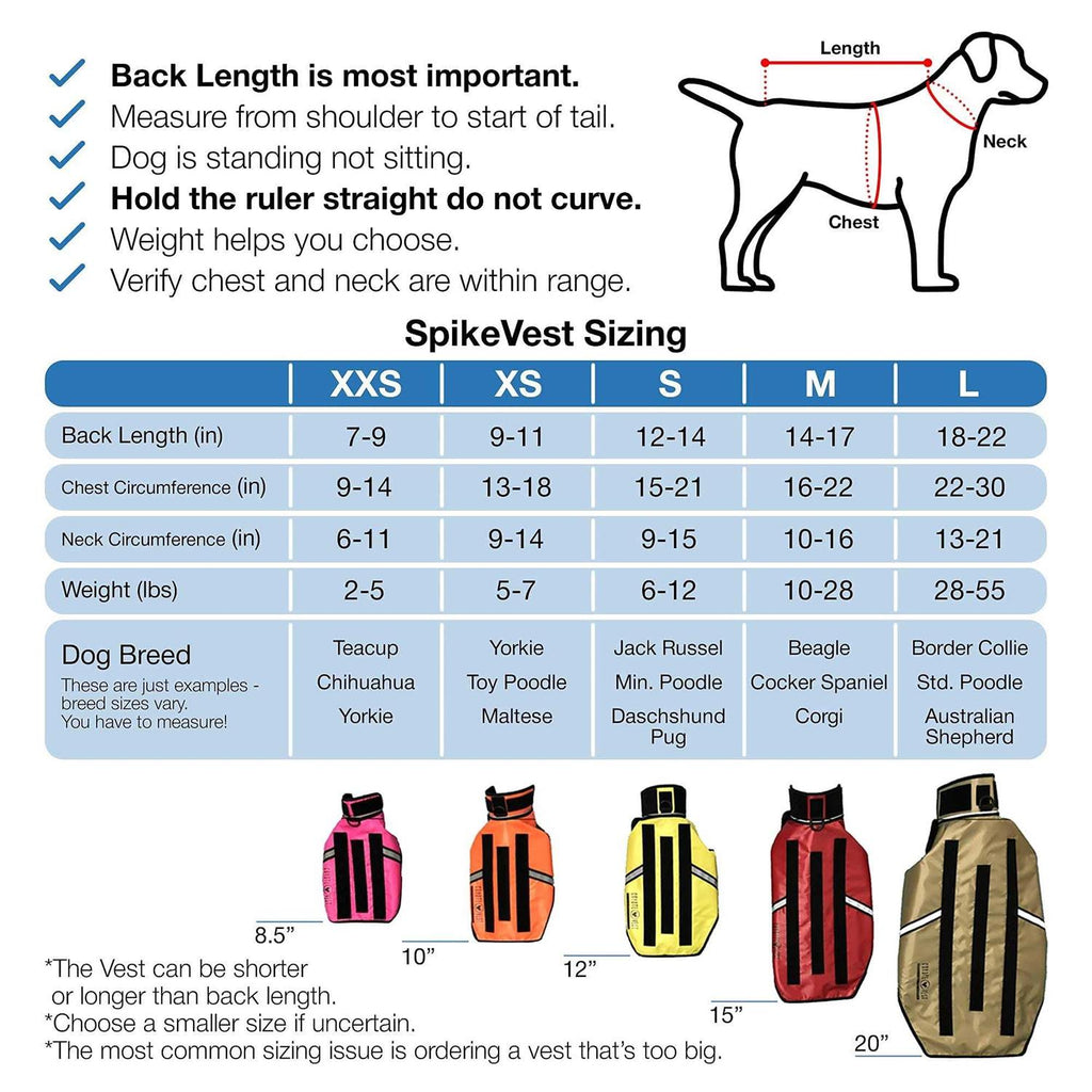Reflective Dog Harness Vest with Spikes M440287