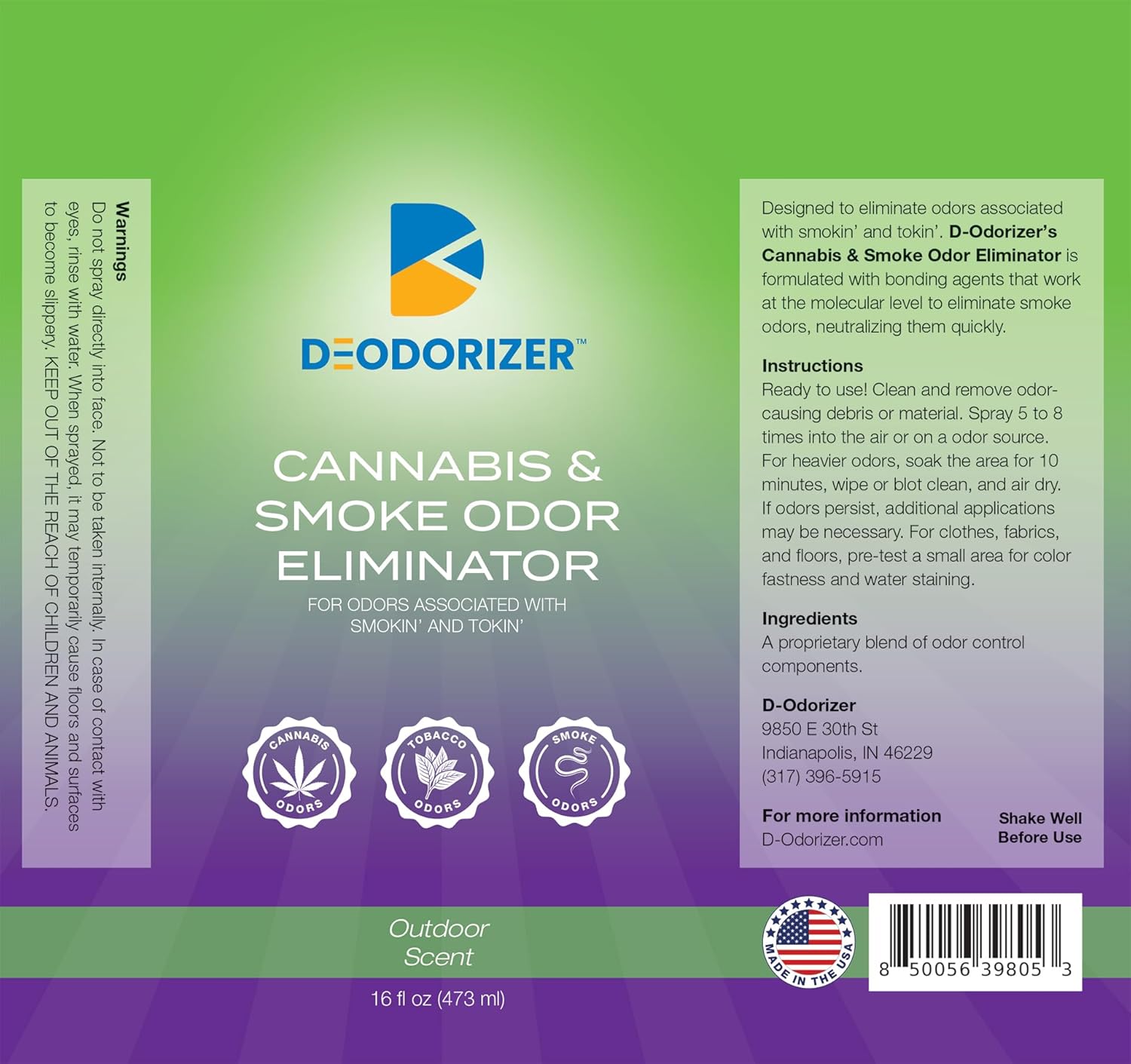 16oz Odor Eliminator Spray R391300