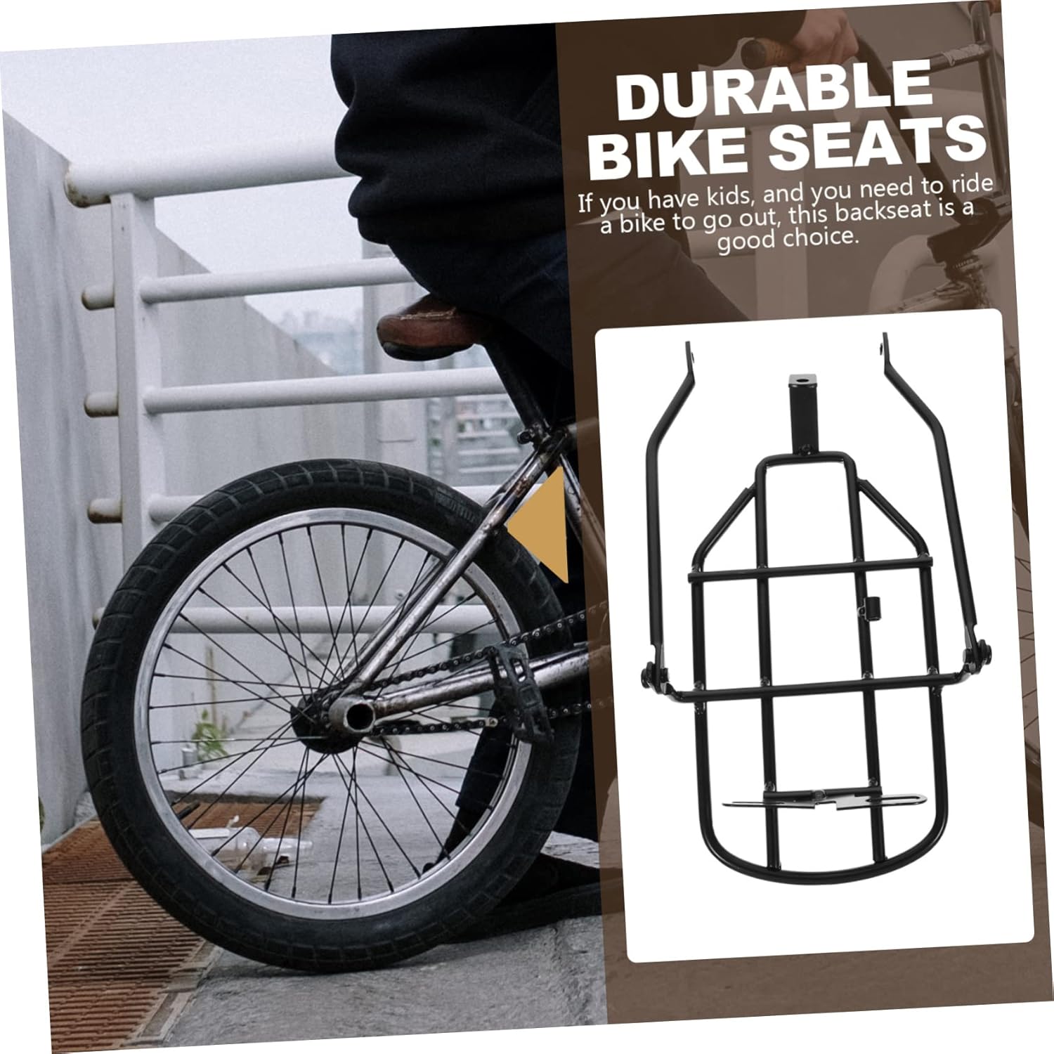 2pcs Bicycle Rear Seat Luggage Carrier Rack Mat Metal B8615