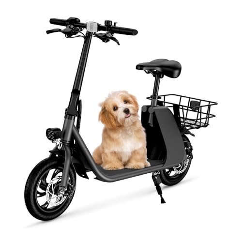 680W Electric Scooter with Seat, 20 Miles Range, 20 MPH Max Speed S525