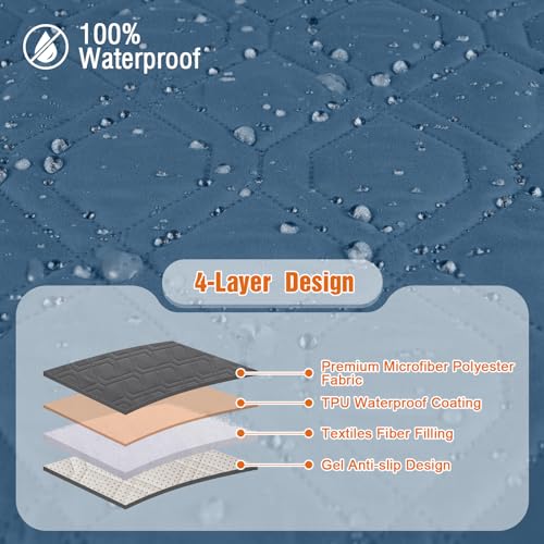 Sand Recliner Chair Cover with Pocket L5291