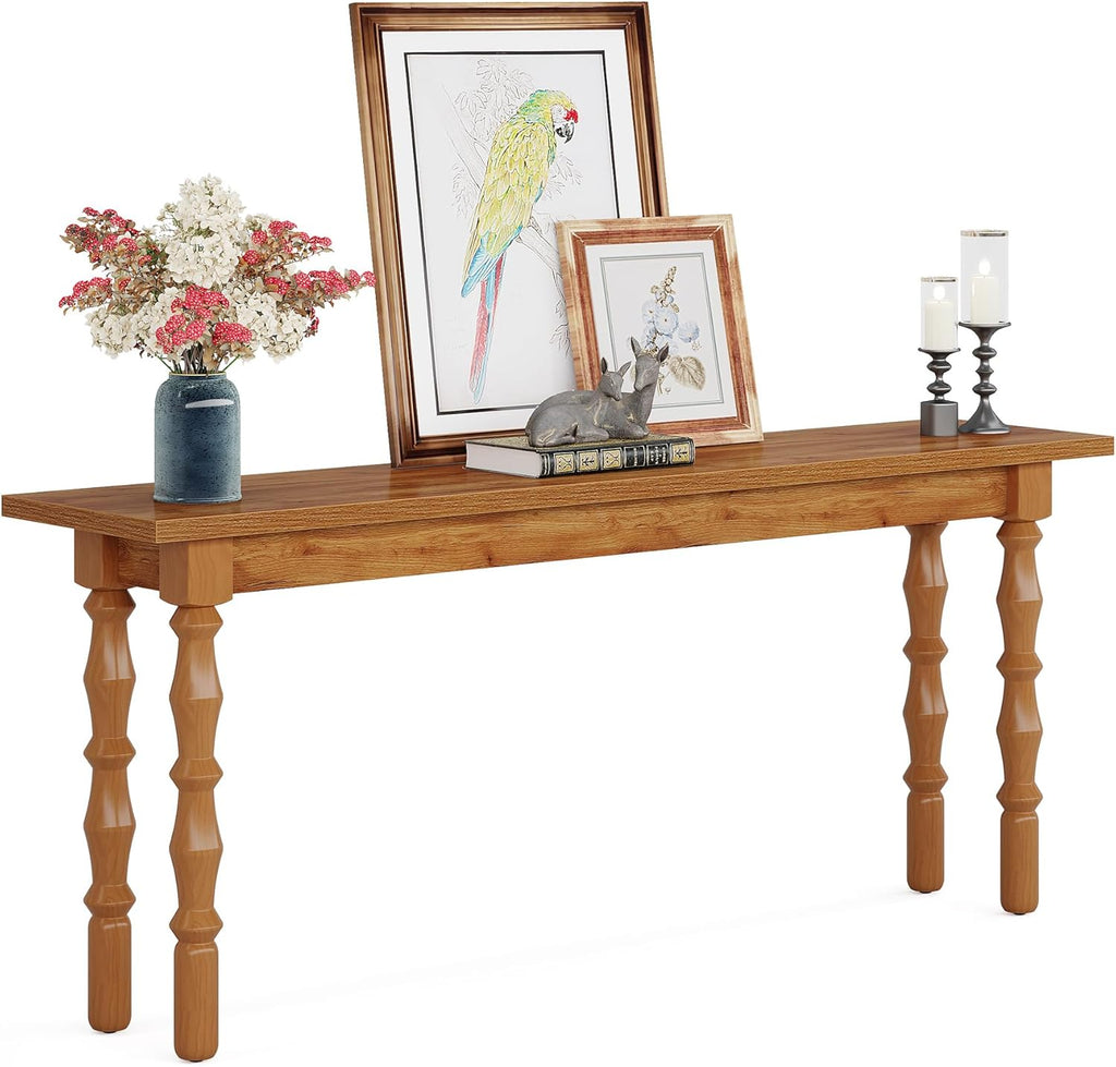 70.9-Inch Extra Long Console Table with Solid Wood Legs P722