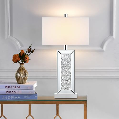 White Fabric Shade Table Lamp Set of 2 N758