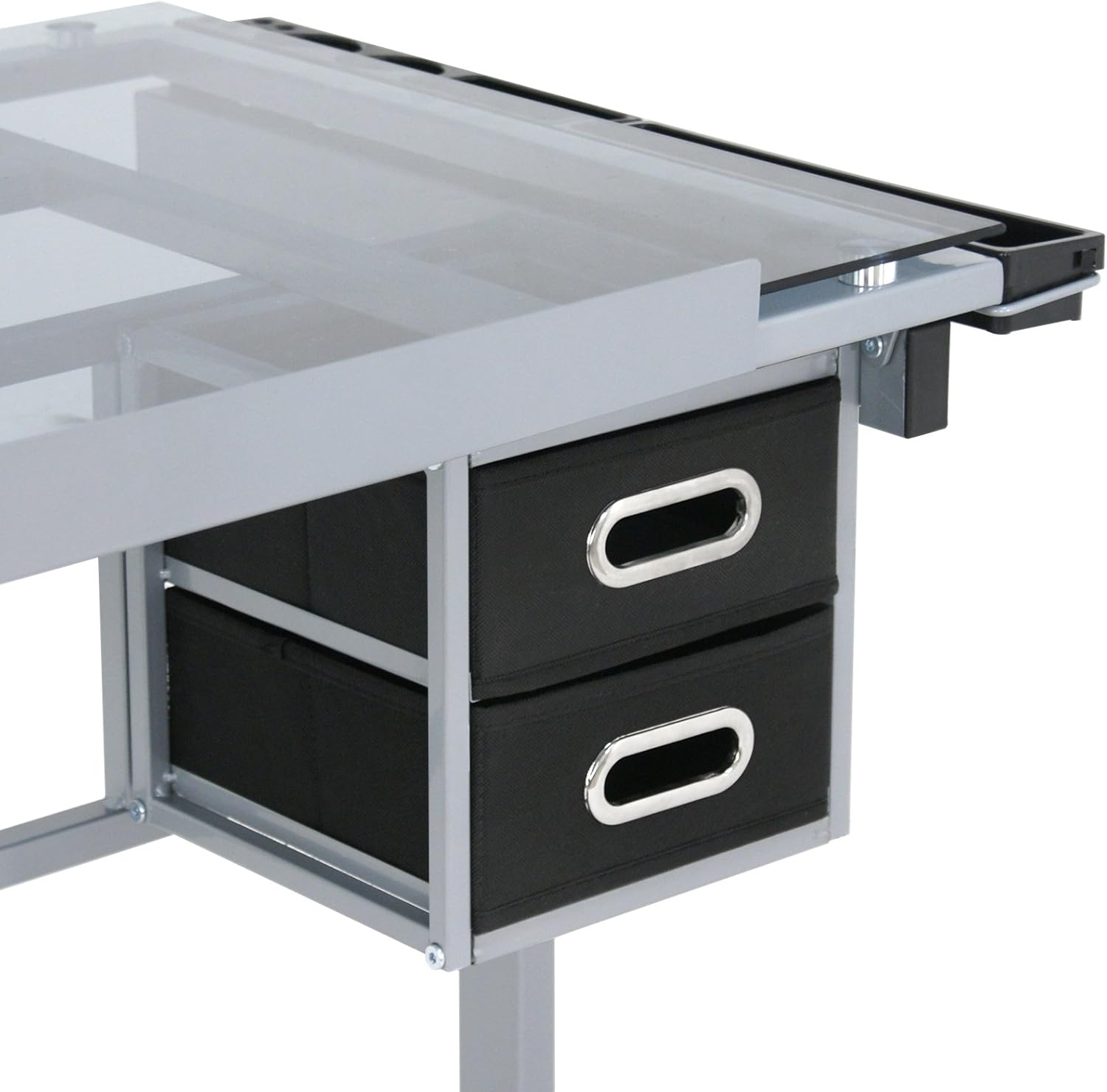 Height Adjustable Drafting Table with Storage Drawers and Wheels G800