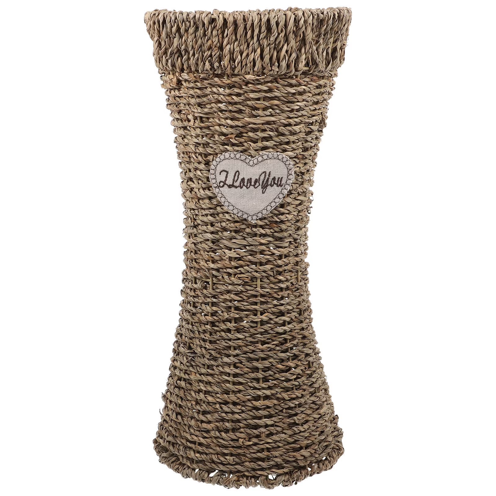 Tall Rattan Floor Vase U547085