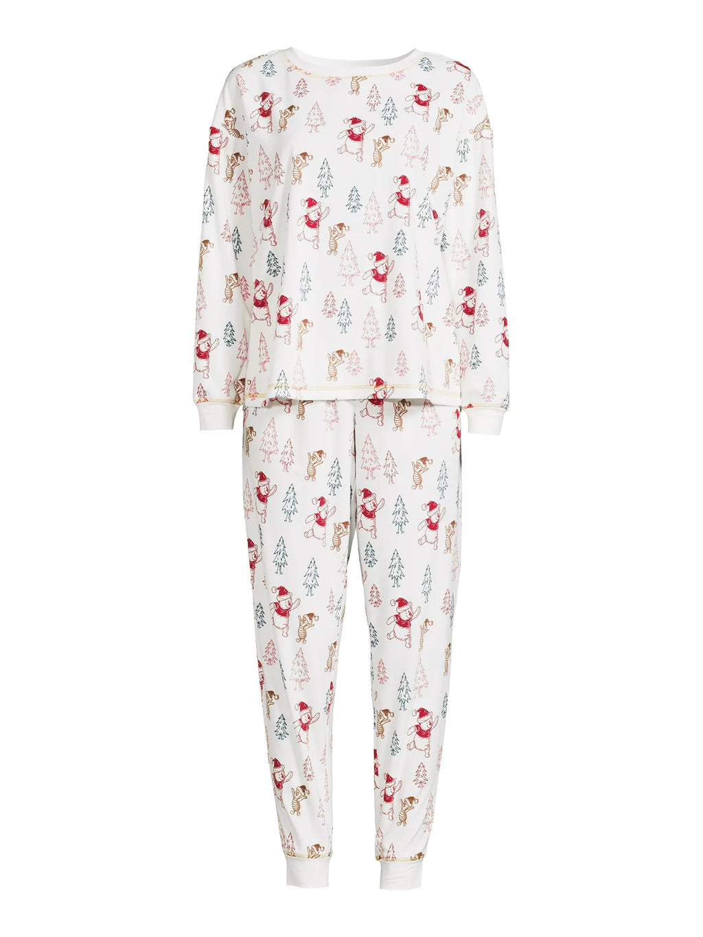 Women's Christmas Top and Pants Pajama Set, 2-Piece W18931