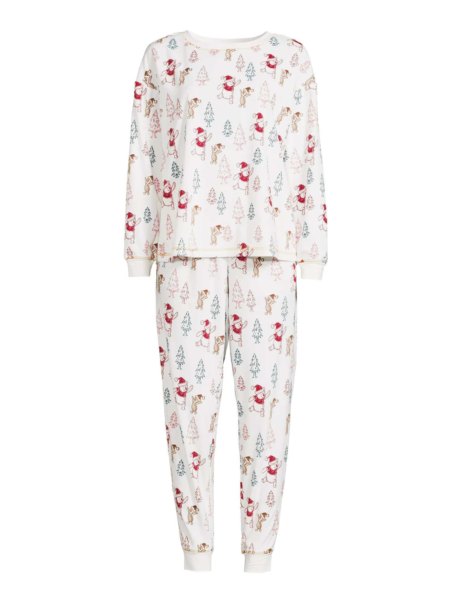 Women's Christmas Top and Pants Pajama Set, 2-Piece W18931