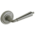2 in. Pair of Colonial Estate Levers Without Rosettes, Distressed Antique Nickel S6415