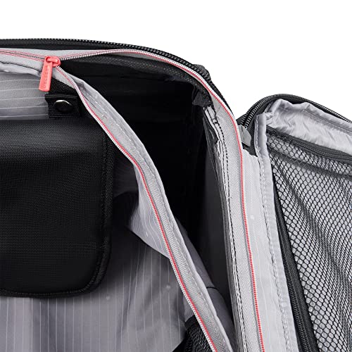 Black Softside Expandable Luggage with Spinner Wheels, Carry on 20 Inch I463