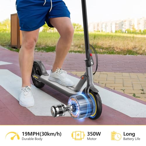 Electric Scooter with 350W Motor, 8.5" Solid Tires, Foldable O3334