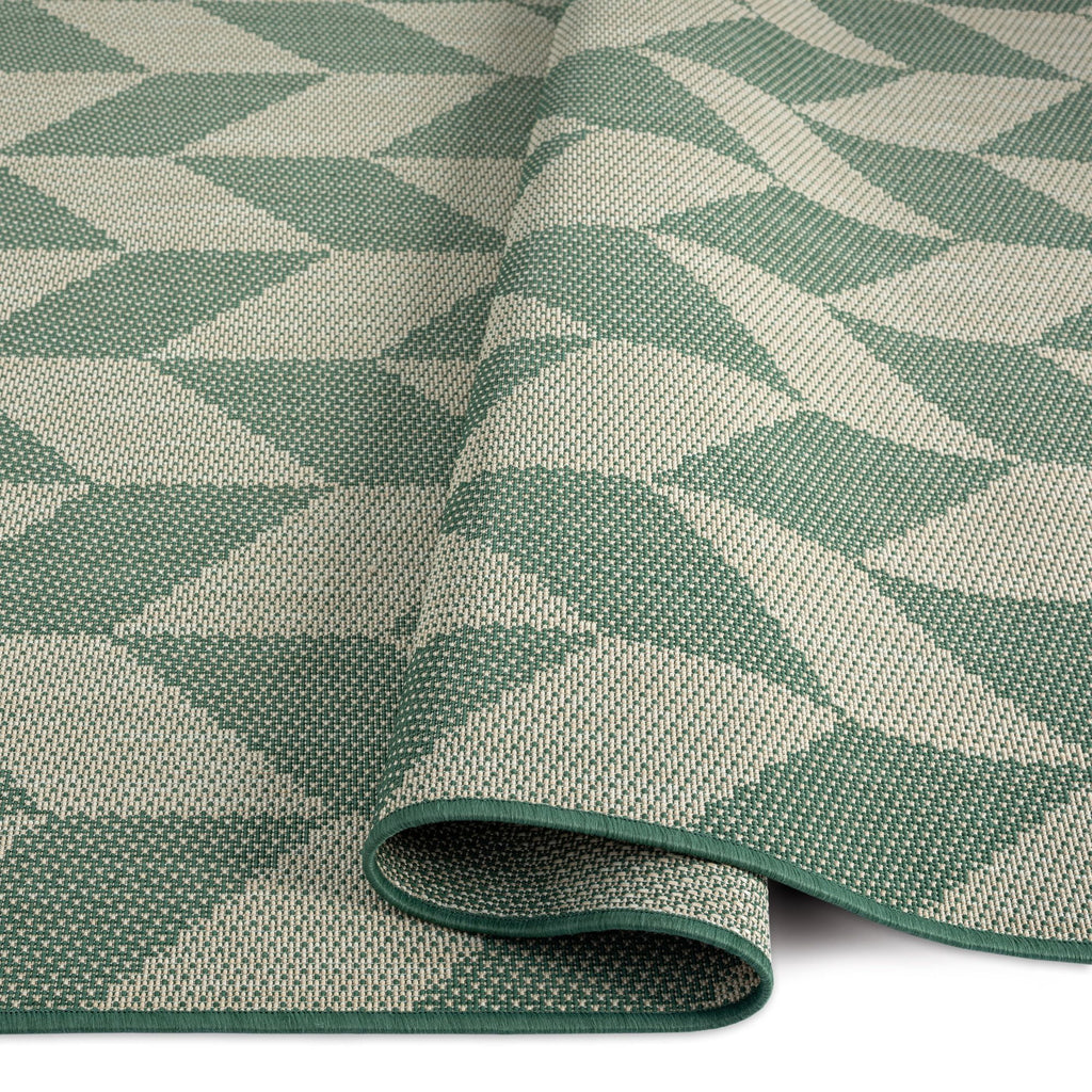 Beige/Green 5'2"x7'2" Indoor/Outdoor Area Rug C59919