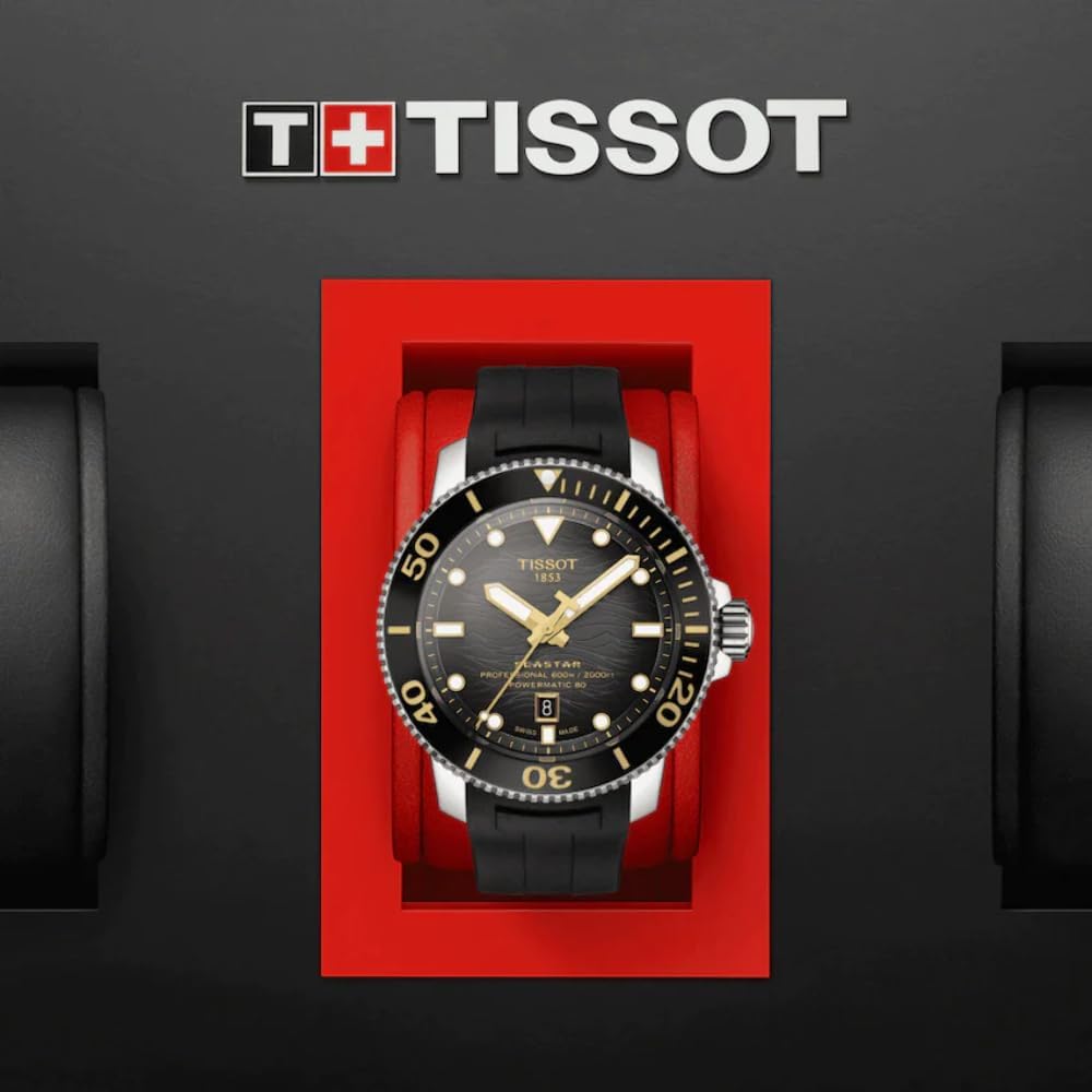 Black Rubber Automatic Watch I627