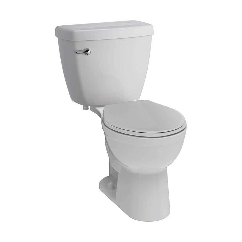 2-Piece 1.28 GPF Single Flush Round Front Toilet in White O64938