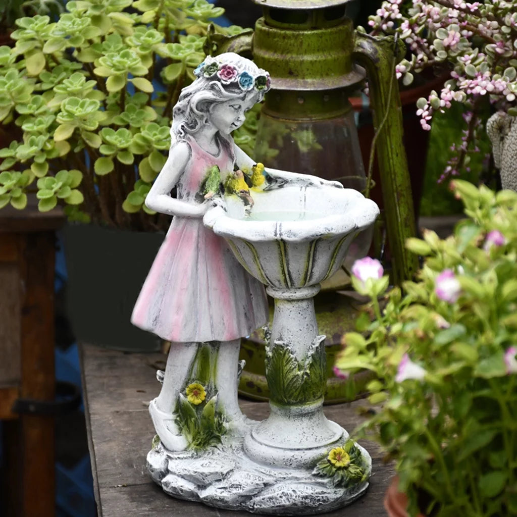 Large Resin Sculpture LED Light Garden Statue F798
