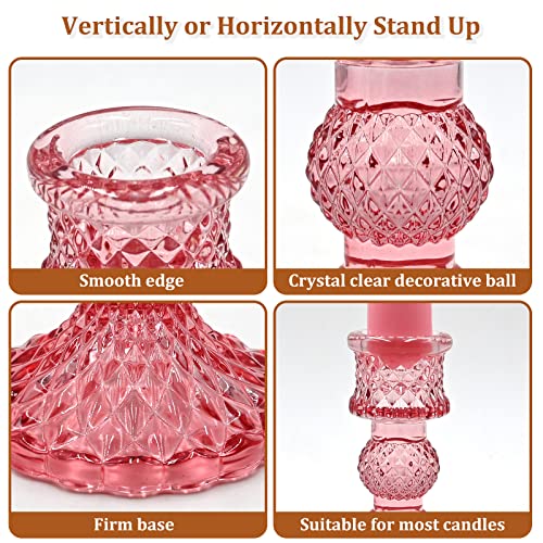 Glass Candlestick Holders Set of 6 F58790