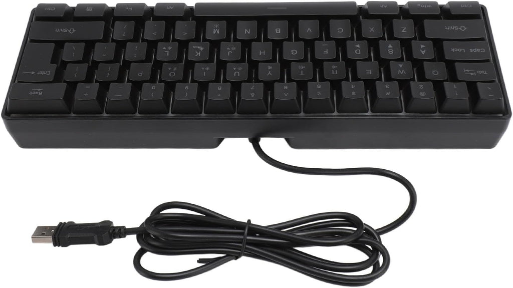 61 Keys USB Wired Mechanical Gaming Keyboard with RGB Backlight V8403