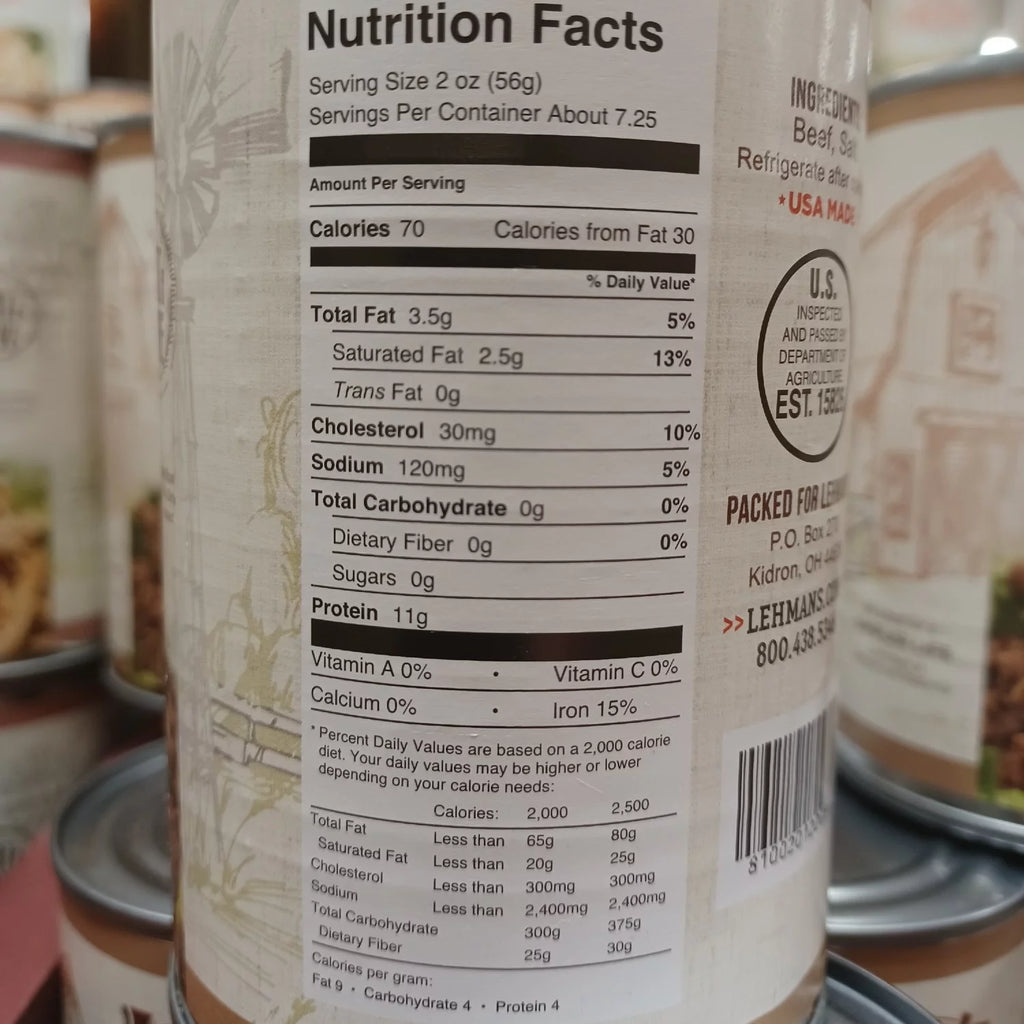 14.5 oz Pack of 3 Canned Beef Meat T99582