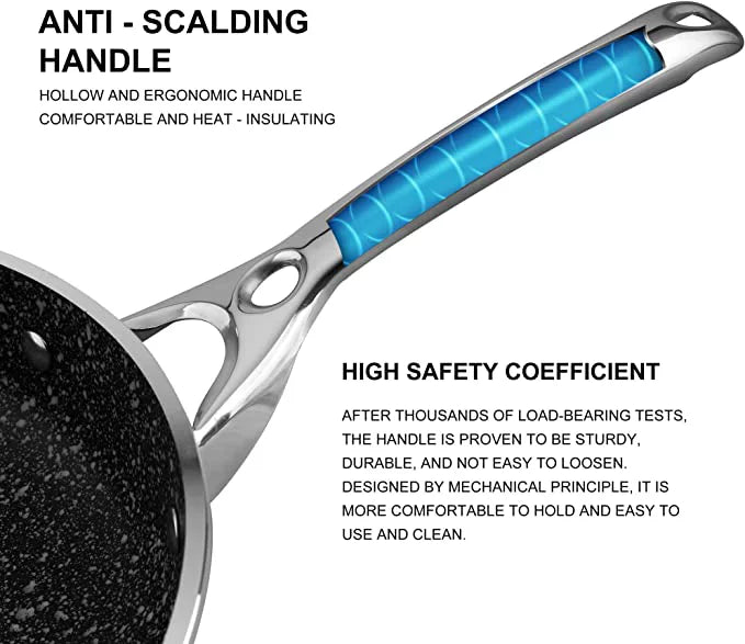 10 Inch Aluminum Non-stick Frying Pan with Tempered Glass Lid M637452