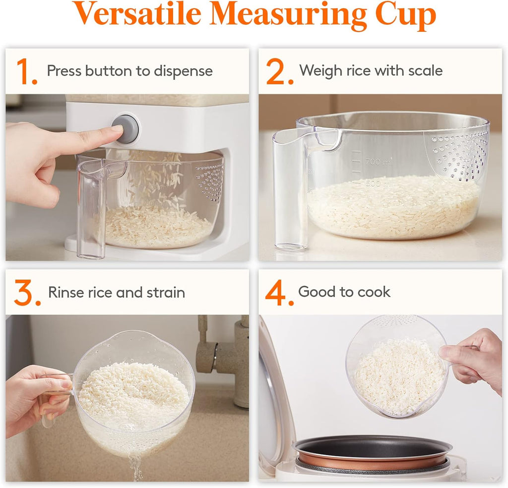 Rice Dispenser 25 Lbs (11.3kg) Rice Storage Container R82946