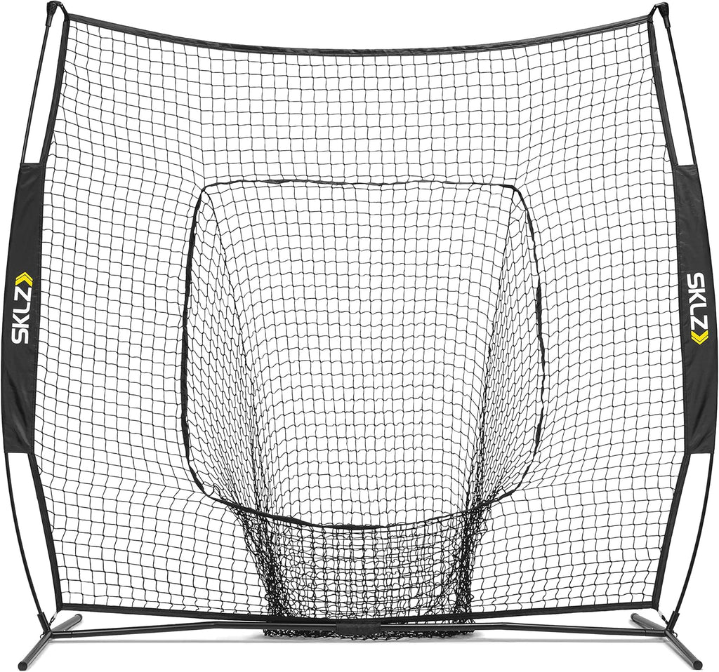 Portable Baseball and Softball Hitting Net, Black, 7 x 7 feet X308